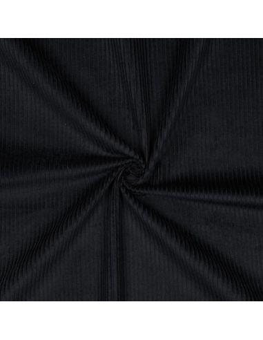 Baumwoll-Cordstoff - Schwarz