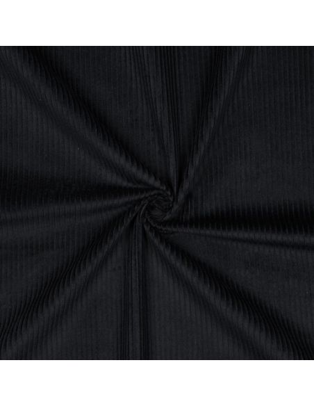 Baumwoll-Cordstoff - Schwarz