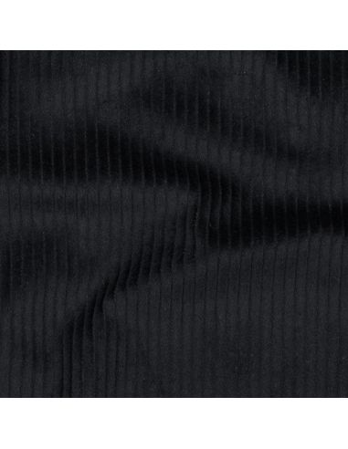 Baumwoll-Cordstoff - Schwarz