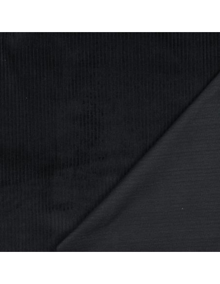 Baumwoll-Cordstoff - Schwarz