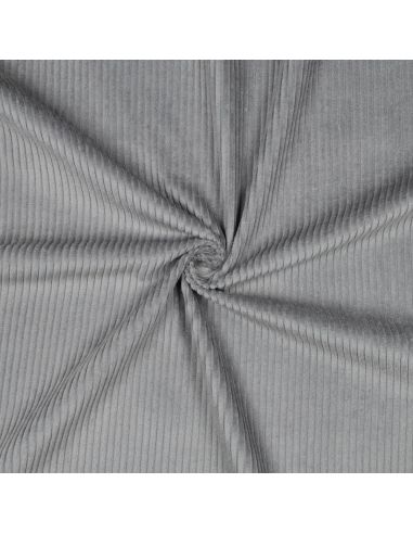 Baumwoll-Cordstoff - Grau
