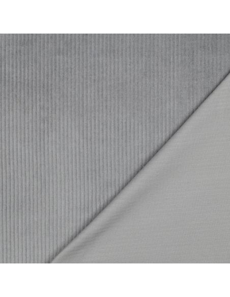 Baumwoll-Cordstoff - Grau