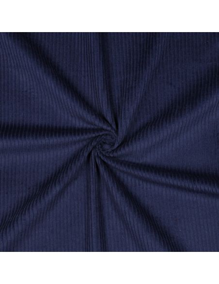 Baumwoll-Cordstoff - Marineblau