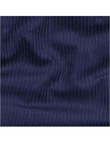 Baumwoll-Cordstoff - Marineblau