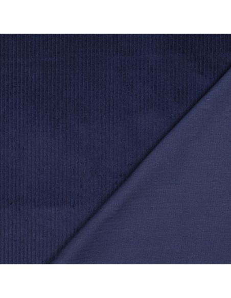 Baumwoll-Cordstoff - Marineblau