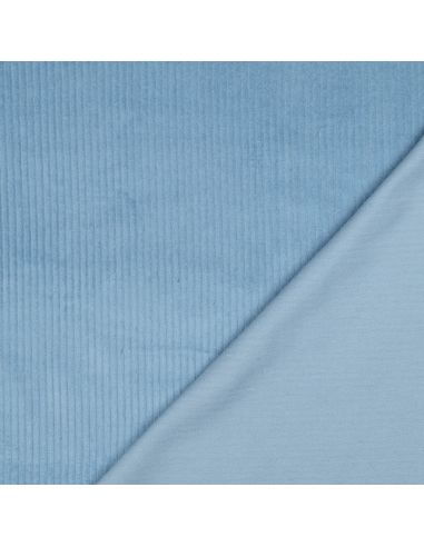 Baumwoll-Cordstoff - Blau
