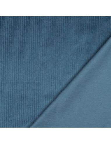 Baumwoll-Cordstoff - Petrolblau