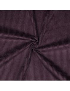Baumwoll-Cordstoff - Aubergine