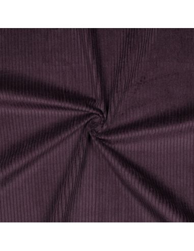 Baumwoll-Cordstoff - Aubergine