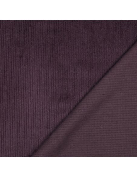 Baumwoll-Cordstoff - Aubergine