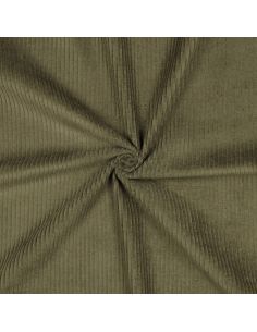 Baumwoll-Cordstoff - Militärgrün