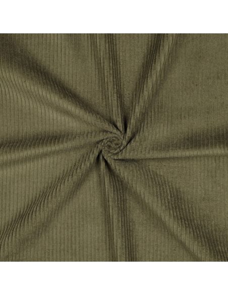 Baumwoll-Cordstoff - Militärgrün