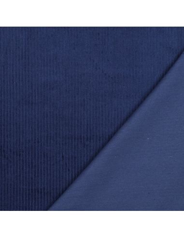 Baumwoll-Cordstoff - Kobalt