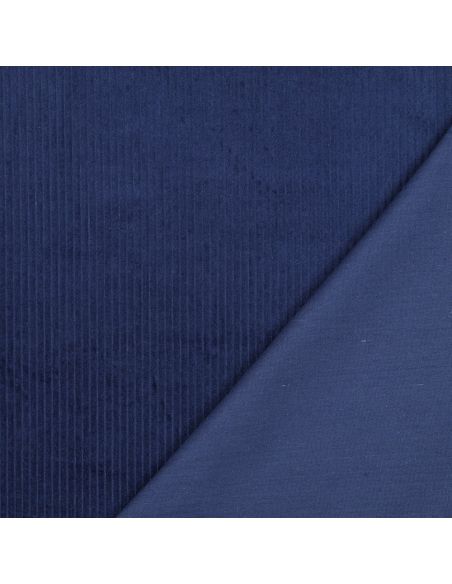 Baumwoll-Cordstoff - Kobalt