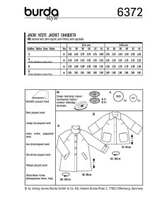 Jackenschnittmuster - Burda 6372 2