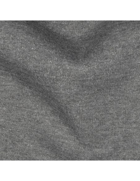 Glitzernder Sweatstoff - Dunkelgrau