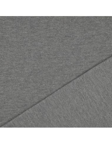 Glitzernder Sweatstoff - Dunkelgrau