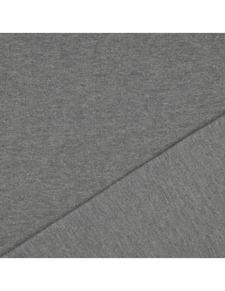 Glitzernder Sweatstoff - Dunkelgrau