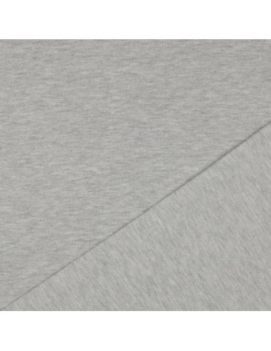Glitzernder Sweatstoff - Grau