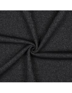 Glitzernder Sweatstoff - Schwarz