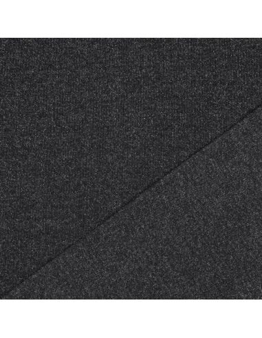 Glitzernder Sweatstoff - Schwarz