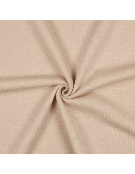Glitzernder Sweatstoff - Sandfarben