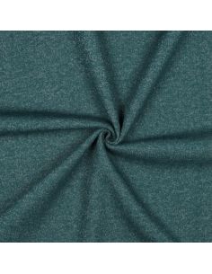 Glitzernder Sweatstoff - Petrolblau