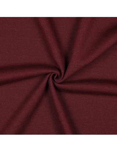 Glitzernder Sweatstoff - Aubergine