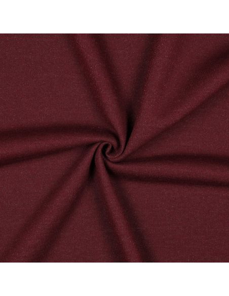 Glitzernder Sweatstoff - Aubergine