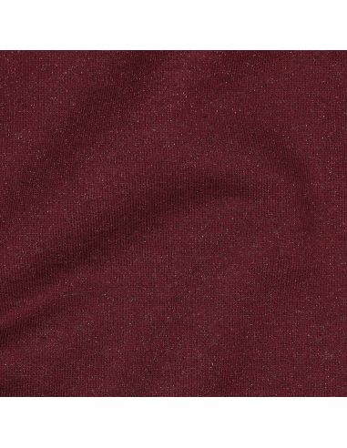 Glitzernder Sweatstoff - Aubergine