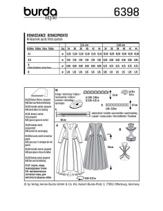 Kostümschnittmuster - Burda 6398 2