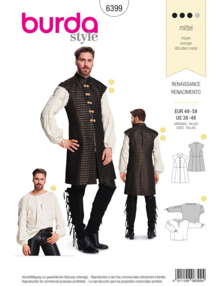 Kostümschnittmuster - Burda 6399
