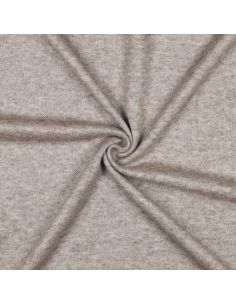 Gestrickter Mischgewebestoff - Taupe