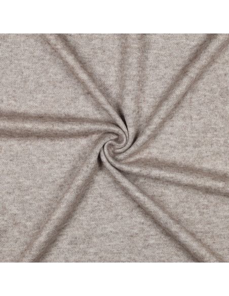 Gestrickter Mischgewebestoff - Taupe