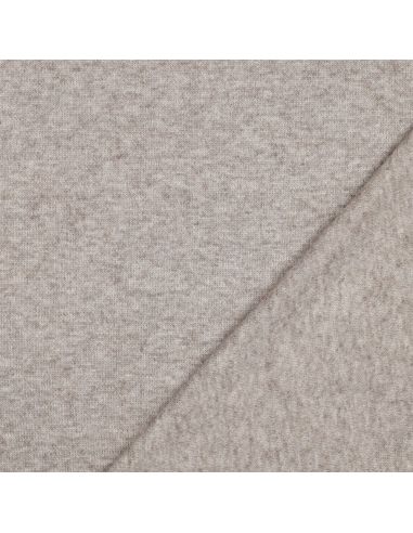 Gestrickter Mischgewebestoff - Taupe