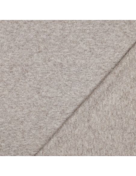 Gestrickter Mischgewebestoff - Taupe