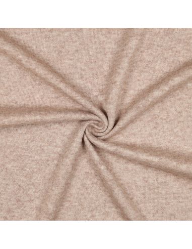 Gestrickter Mischgewebestoff - Zimt