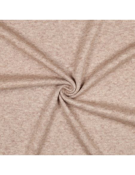 Gestrickter Mischgewebestoff - Zimt