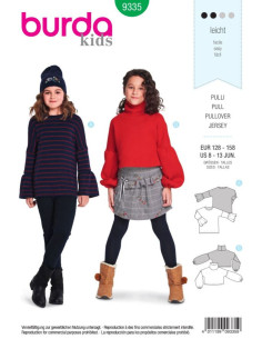 Pullover-Schnittmuster - Burda 9335