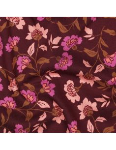 Schwerer Stretch-Viskosestoff Rosella - Bordeaux 2
