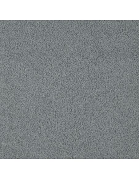 Doppelseitiger Teddy-Fleece-Stoff - Blaugrau