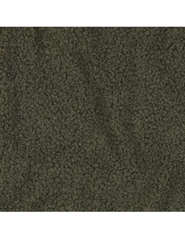 Doppelseitiger Teddy-Fleece-Stoff - Khaki