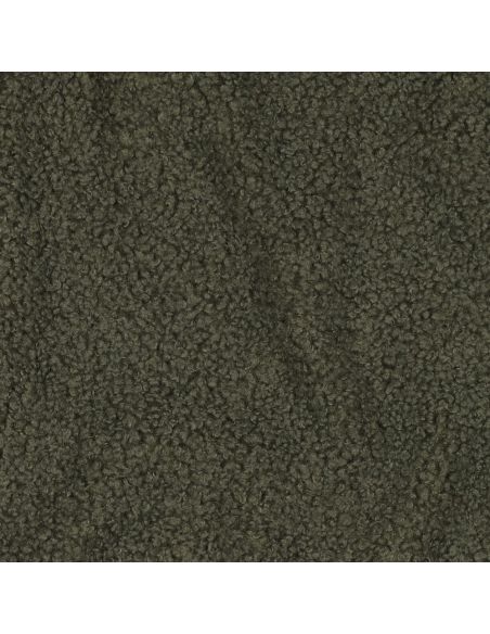 Doppelseitiger Teddy-Fleece-Stoff - Khaki