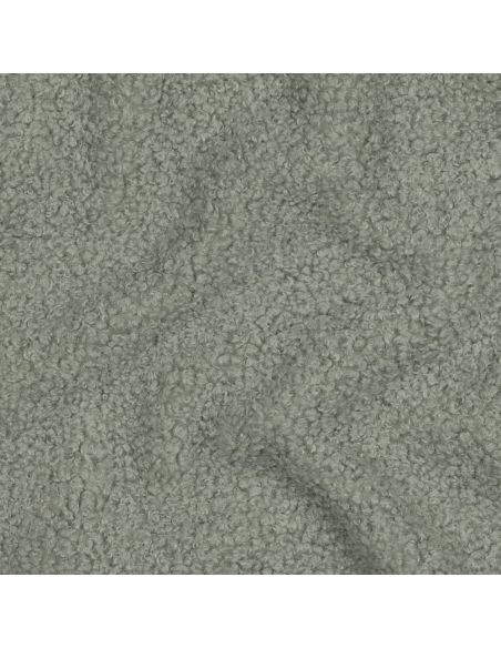 Doppelseitiger Teddy-Fleece-Stoff - Graugrün