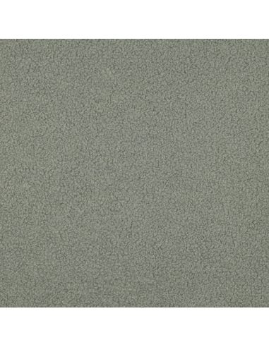 Doppelseitiger Teddy-Fleece-Stoff - Graugrün