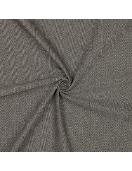 Großes Stretch-Zickzackmuster-Gewebe - Taupe