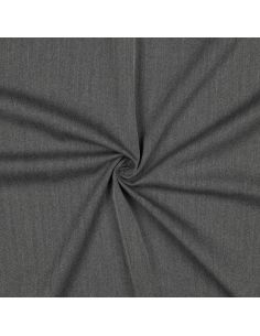 Feiner Stretch-Zickzackstoff - Grau 2