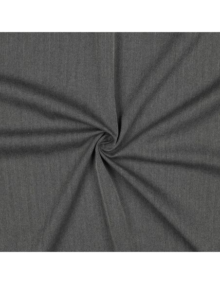 Feiner Stretch-Zickzackstoff - Grau