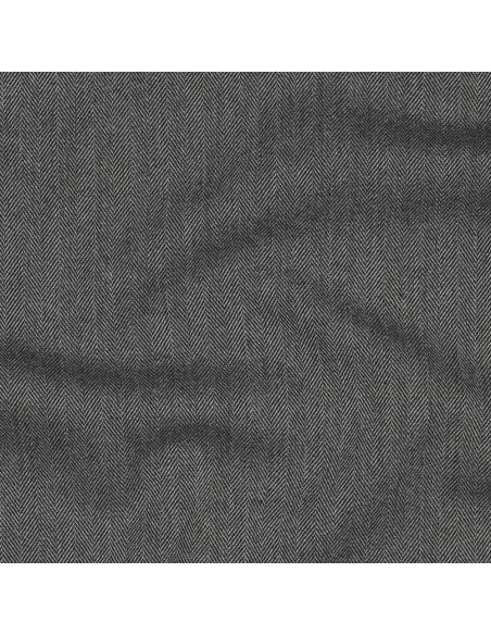 Feiner Stretch-Zickzackstoff - Grau