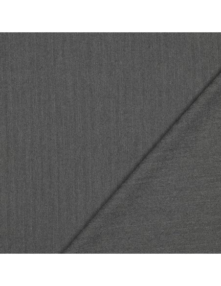 Feiner Stretch-Zickzackstoff - Grau
